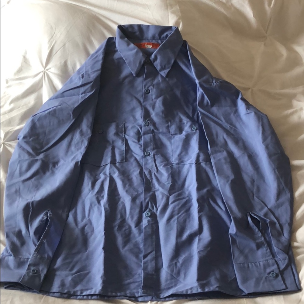 Blue work shirt size XL